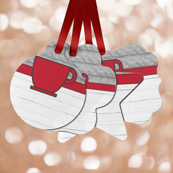 Custom Design Your Own Metal Ornaments - Double-Sided