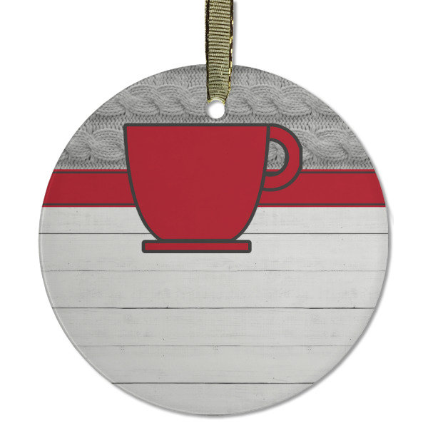 Custom Design - Frosted Glass Ornament - Round