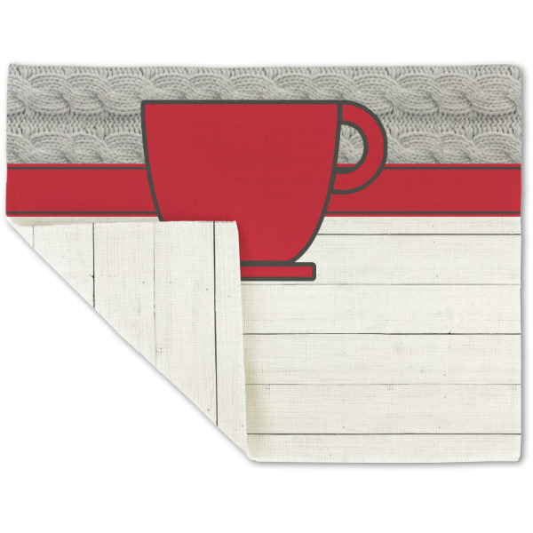 Custom Design - Linen Placemat - Folded Corner (double side)