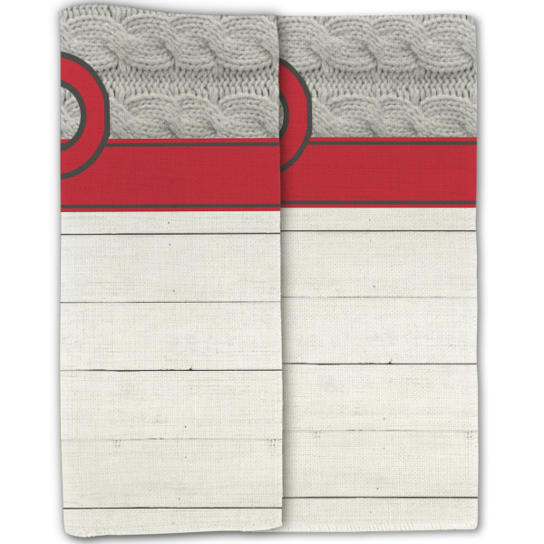 Custom Design - Linen Placemat - Double Sided - Folded Half