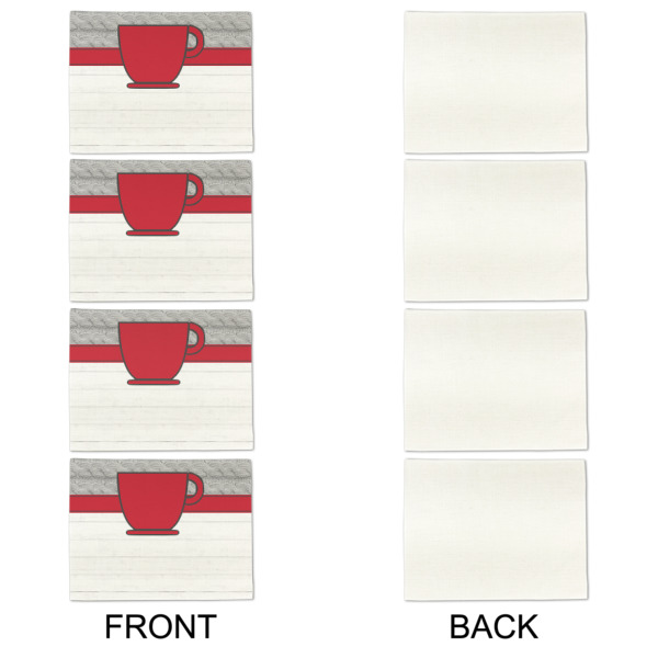 Custom Design - Linen Placemat - APPROVAL Set of 4 (single sided)