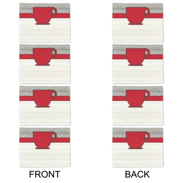 Custom Design - Linen Placemat - Double Sided - Approval - Set of 4