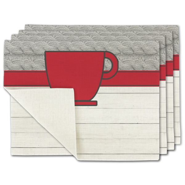 Custom Design Your Own Single-Sided Linen Placemat - Set of 4