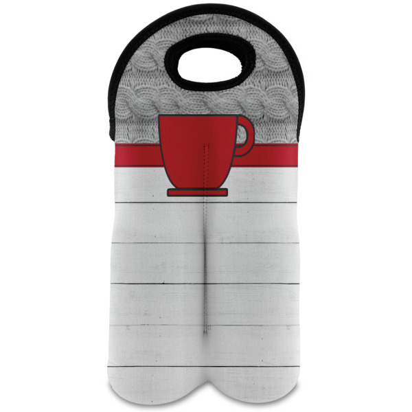 Custom Design Your Own Wine Tote Bag - 2 Bottles