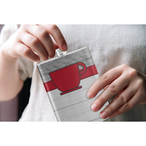 Custom Design - Stainless Steel Flask - LIFESTYLE 1