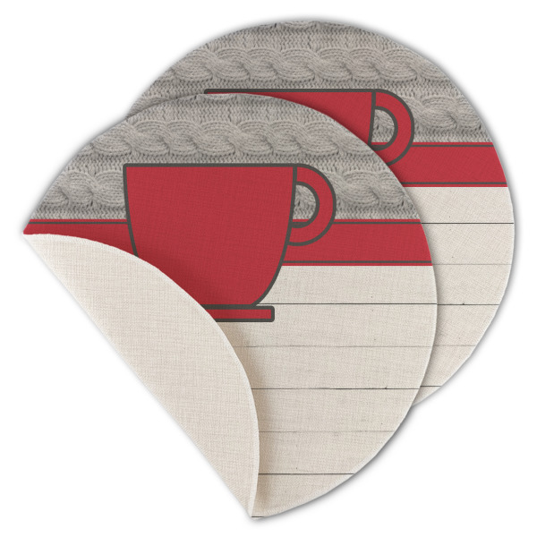 Custom Design - Round Linen Placemats - MAIN (Single Sided)