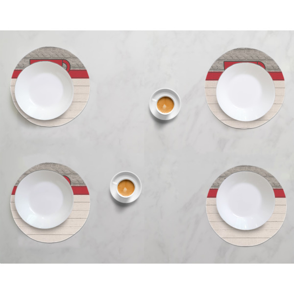 Custom Design - Round Linen Placemats - LIFESTYLE (set of 4)