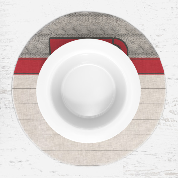 Custom Design - Round Linen Placemats - LIFESTYLE (single)