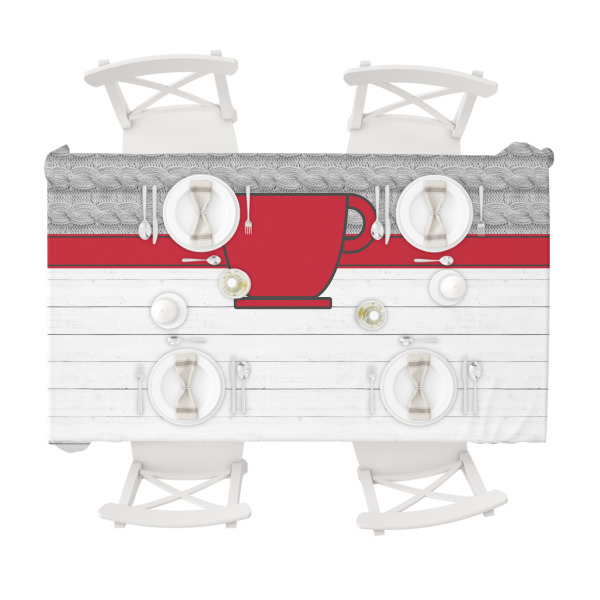 Custom Design - Tablecloths (58"x102") - TOP VIEW (with plates)