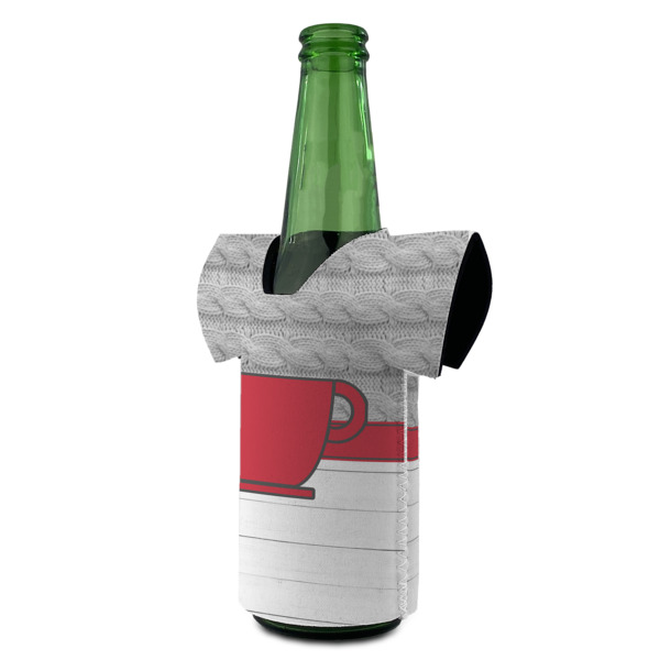 Custom Design - Jersey Bottle Cooler - ANGLE (on bottle)