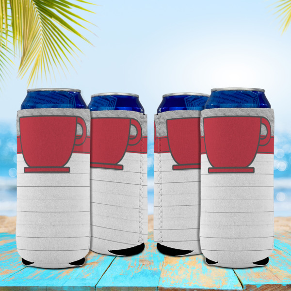 Custom Design - Can Cooler - 16oz - Set of 4 - In Context