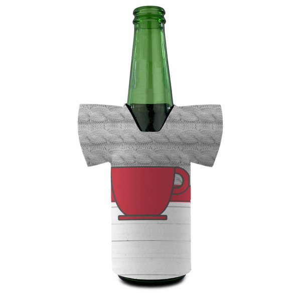 Custom Design - Jersey Bottle Cooler - Set of 4 - FRONT (on bottle)