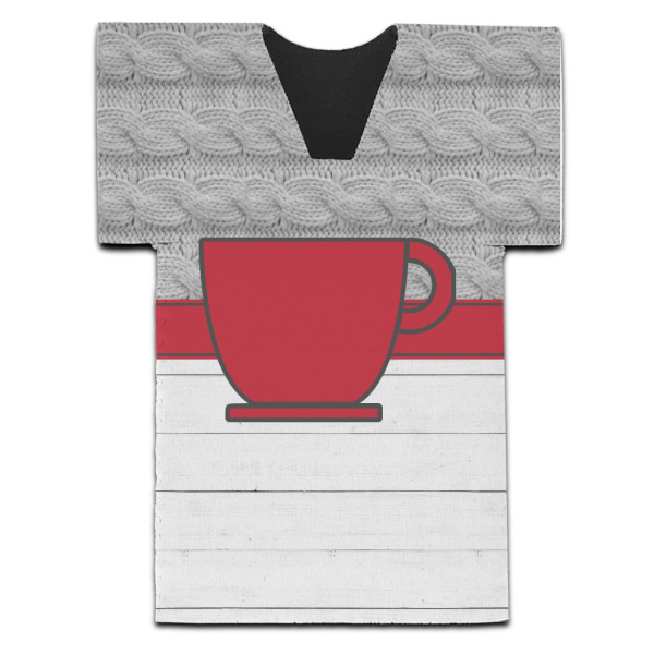 Custom Design - Jersey Bottle Cooler - Set of 4 - FRONT (flat)