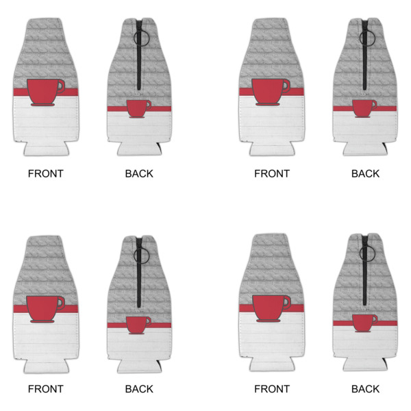 Custom Design - Zipper Bottle Cooler - Set of 4 - Approval