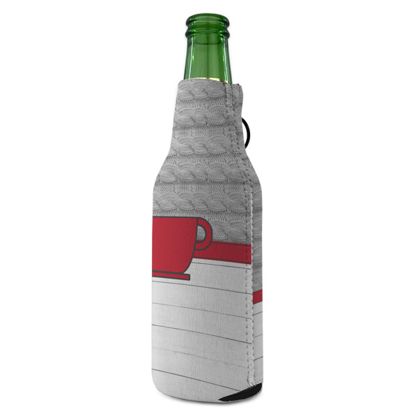 Custom Design - Zipper Bottle Cooler - ANGLE (bottle)