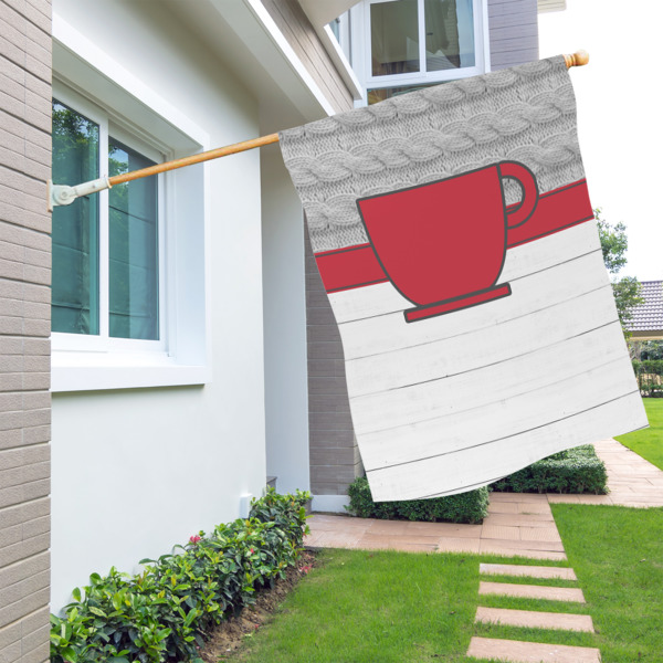 Custom Design - House Flags - Single Sided - LIFESTYLE