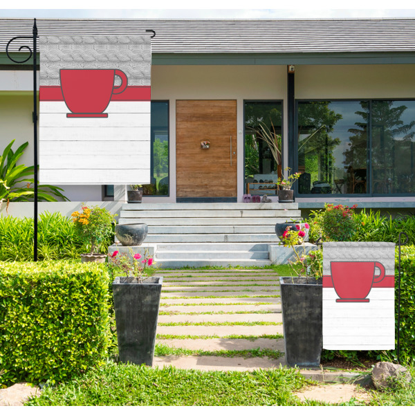 Custom Design - Large and Small Garden Flag - LIFESTYLE