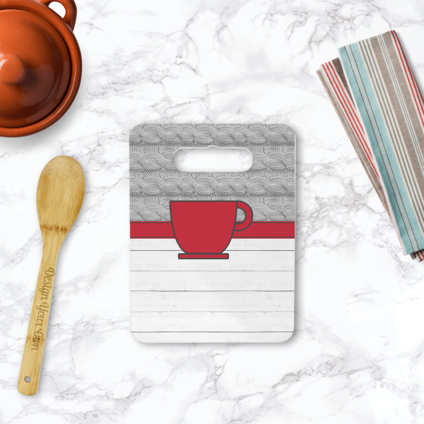 Custom Design - Rectangle Trivet with Handle - LIFESTYLE