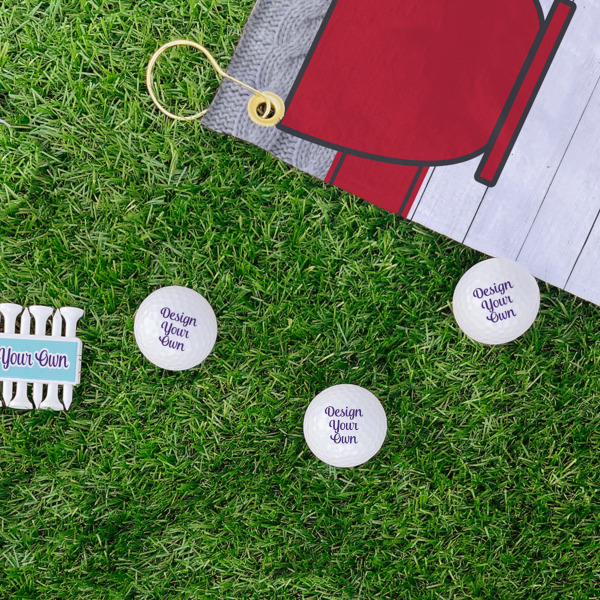 Custom Design - Golf Balls - Generic - Set of 3 - LIFESTYLE