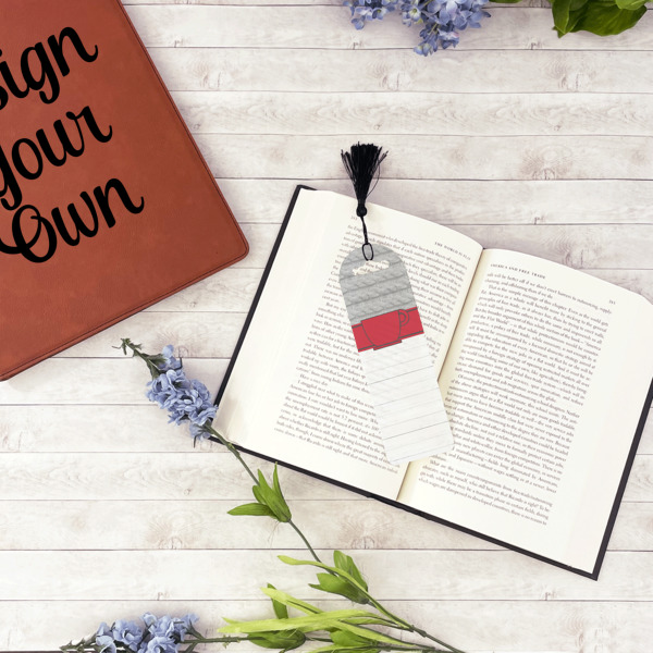 Custom Design - Plastic Bookmarks - In Context