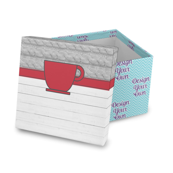 Custom Design Your Own Gift Box with Lid - Canvas Wrapped