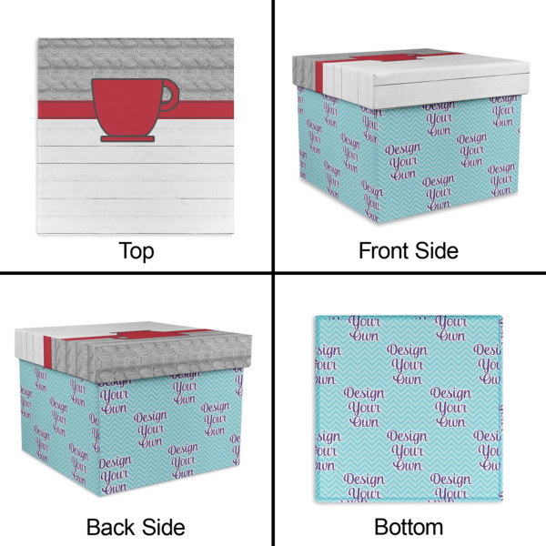 Custom Design - Gift Boxes with Lid - Canvas Wrapped - X-Large - Approval