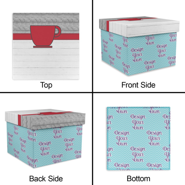 Custom Design - Gift Boxes with Lid - Canvas Wrapped - Large - Approval