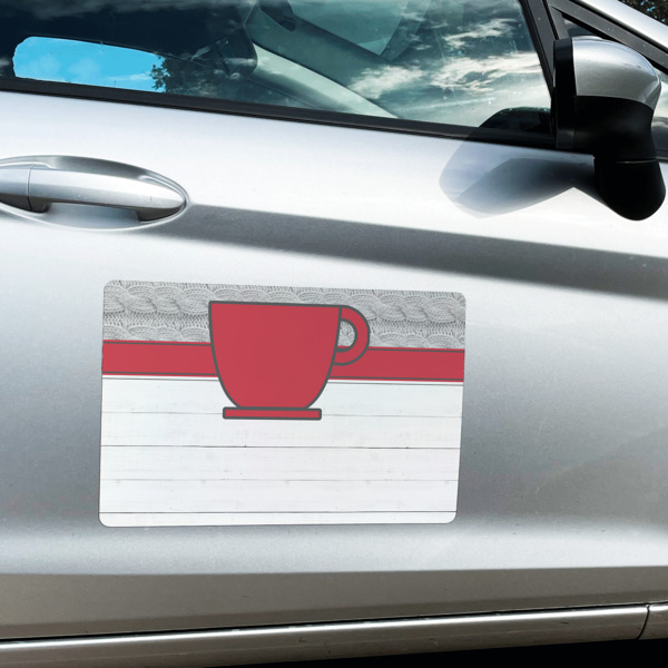 Custom Design - Large Rectangle Car Magnets- In Context
