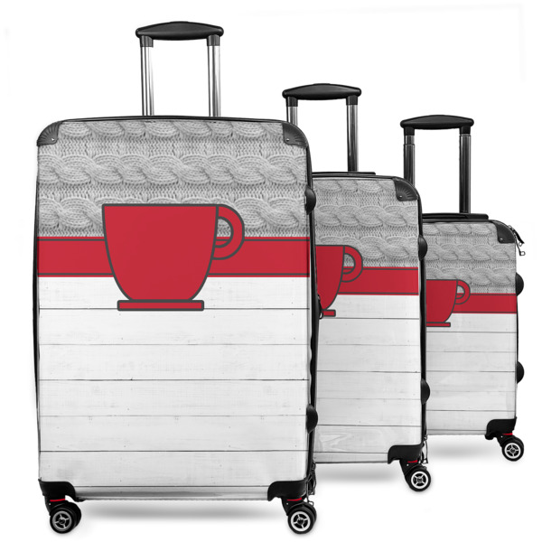 Custom Design Your Own 3-Piece Luggage Set - 20" Carry On - 24" Medium Checked - 28" Large Checked