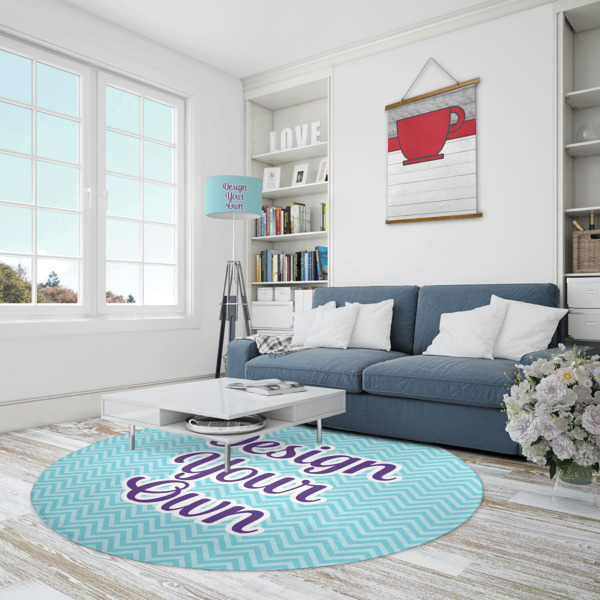 Custom Design - Round Area Rug - IN CONTEXT