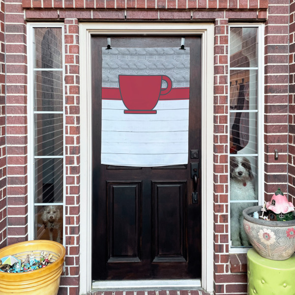 Custom Design - House Flags - Double Sided - (Over the door) LIFESTYLE