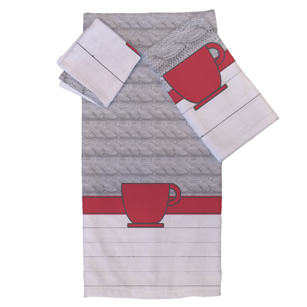 Custom Design Your Own Bath Towel Set - 3 Pcs