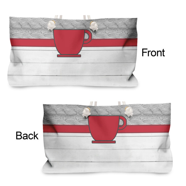 Custom Design - Large Rope Tote - From & Back View