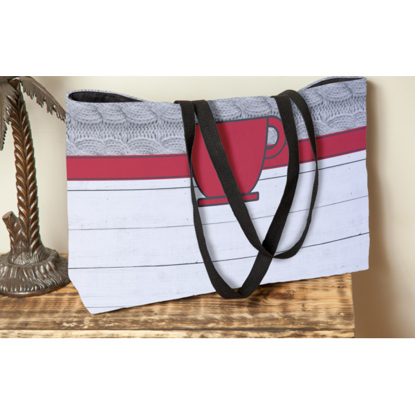 Custom Design - Tote w/Black Handles - Lifestyle View
