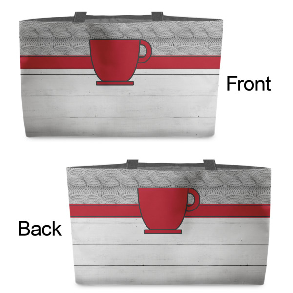 Custom Design - Tote w/Black Handles - Front & Back Views