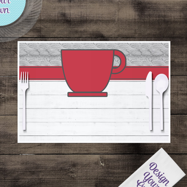 Custom Design - Disposable Paper Placemat - In Context
