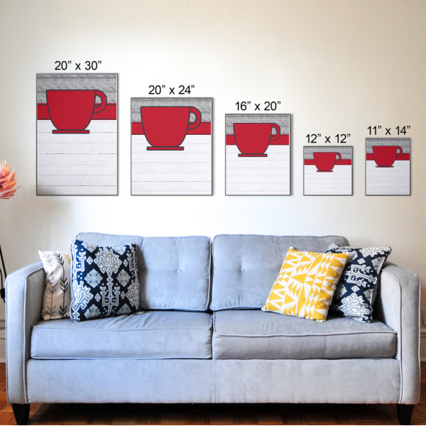 Custom Design - Wood Prints - Size Comparison