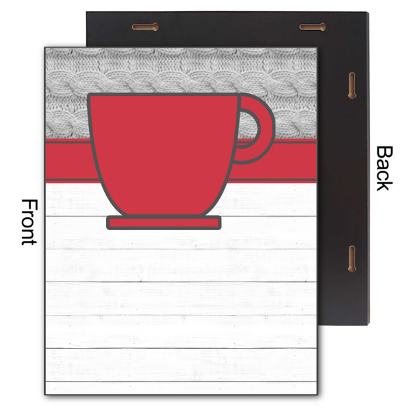 Custom Design - 11x14 Wood Print - Front & Back View