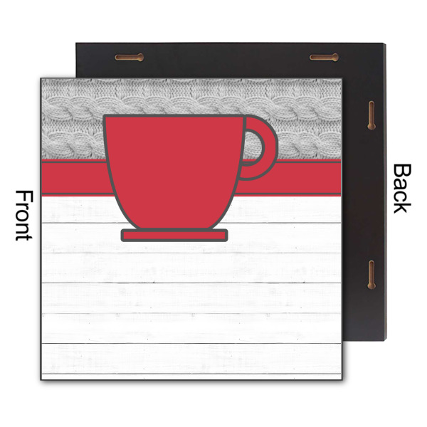 Custom Design - 12x12 Wood Print - Front & Back View