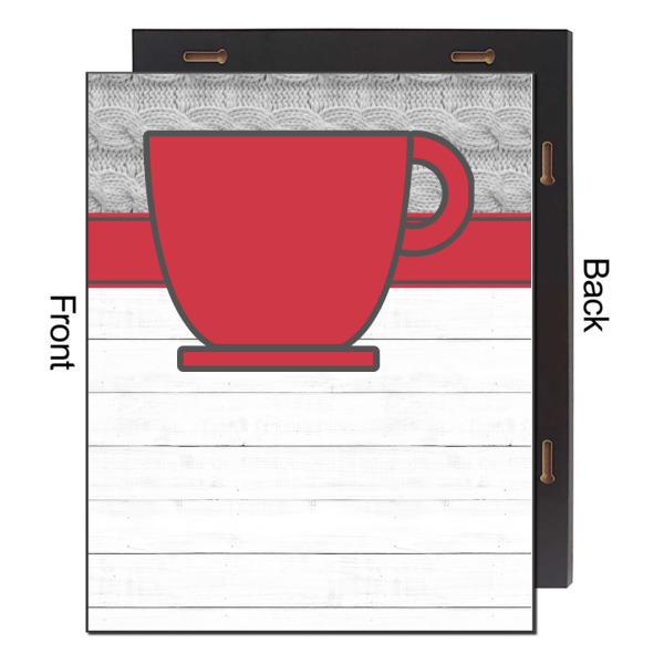 Custom Design - 16x20 Wood Print - Front & Back View