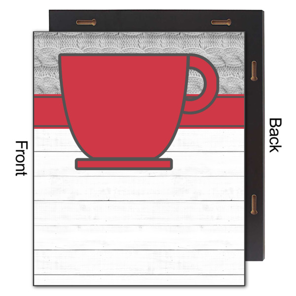 Custom Design - 20x24 Wood Print - Front & Back View