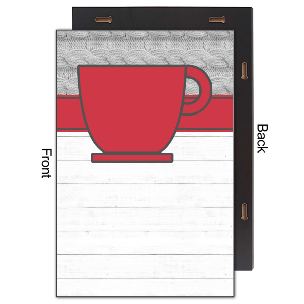 Custom Design - 20x30 Wood Print - Front & Back View