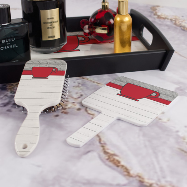 Custom Design - Hair Brush and Hand Mirror - Bathroom Scene