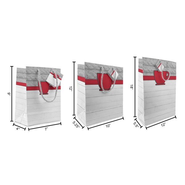 Custom Design - Gift Bags - All Sizes - Dimensions