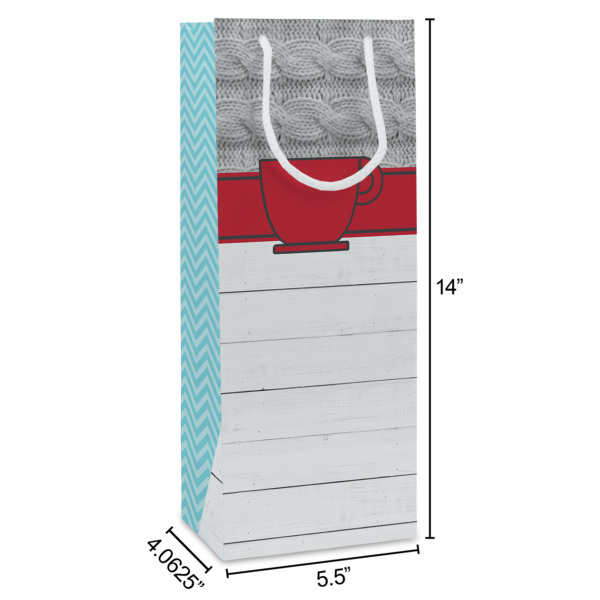 Custom Design - Wine Gift Bag - Dimensions