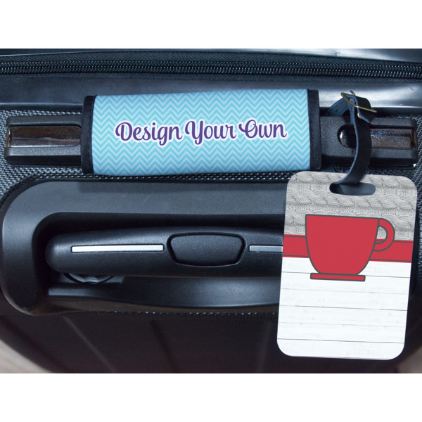 Custom Design - Metal Luggage Tag & Handle Wrap - In Context