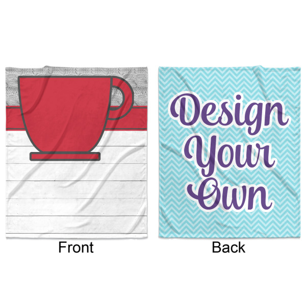 Custom Design - Minky Blanket - 50"x60" - Double Sided - Front & Back