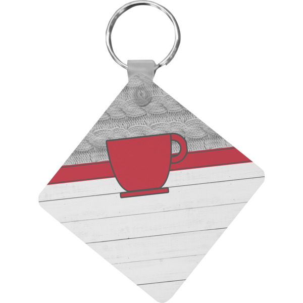 Custom Design Your Own Diamond Plastic Keychain