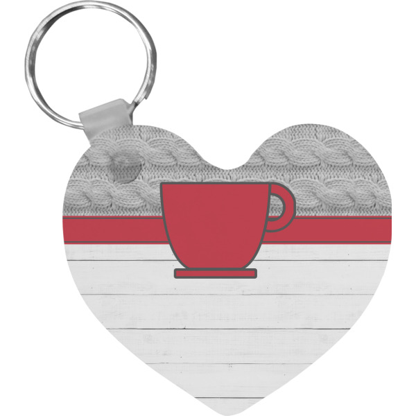 Custom Design Your Own Heart Plastic Keychain