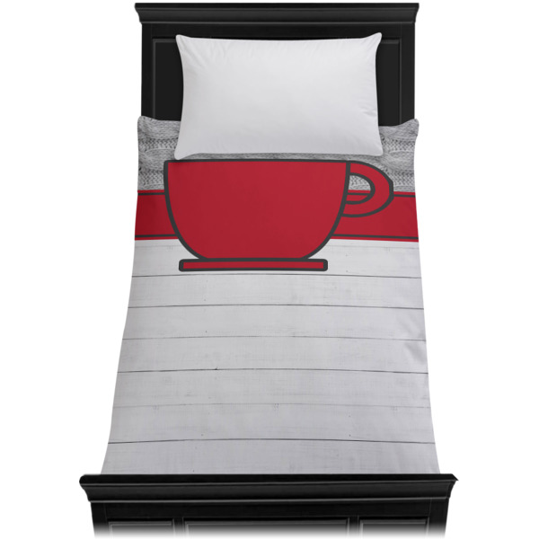 Custom Design - Duvet Cover - Twin XL - On Bed - No Prop